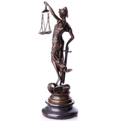 Bronze Figur Götter Justitia 24cm2