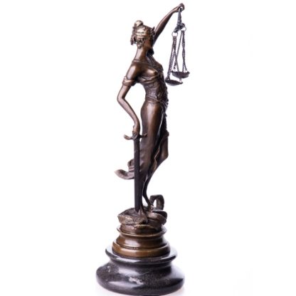 Bronze Figur Götter "Justitia" 24cm – Bild 3