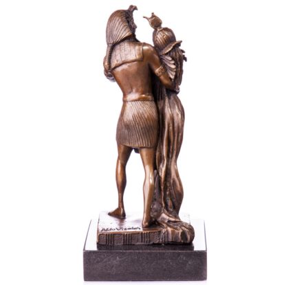 Bronze Figur Götter "Pharao mit Frau" 26cm – Bild 3