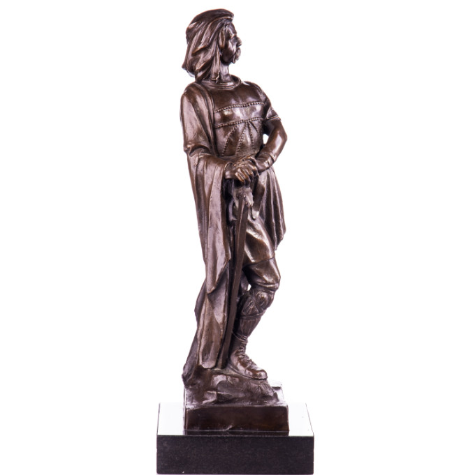 Bronze Figur Helden Krieger mit Schwert 47cm2 Bronze Figur Helden Krieger mit Schwert 47cm2