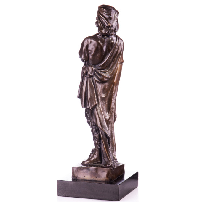 Bronze Figur Helden Krieger mit Schwert 47cm3 Bronze Figur Helden "Krieger mit Schwert" 47cm – Bild 3