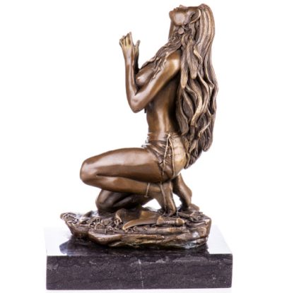 Bronze Figur Western "Indianerin" 25cm
