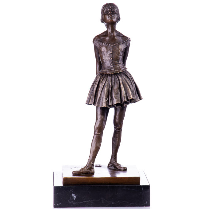 Bronze Figur "Kleine Vierzehnjährige Tänzerin" nach Degas 40cm Bronze Figur Kleine Vierzehnjährige Tänzerin nach Degas 40cm - Bronze Figur "Kleine Vierzehnjährige Tänzerin" nach Degas 40cm