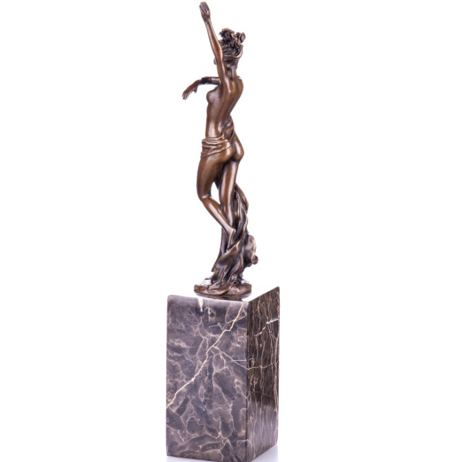 Bronze Figur Lady . linker Arm hochgestreckt 36cm2 Bronze Figur Lady . linker Arm hochgestreckt 36cm2