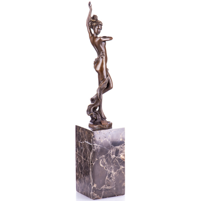Bronze Figur Lady . linker Arm hochgestreckt 36cm3 Bronze Figur "Lady . linker Arm hochgestreckt" 36cm – Bild 3