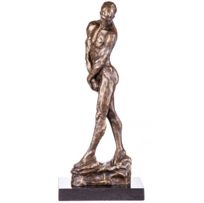 Bronze Figur Mann - männlicher Akt nach Rodin 48cm