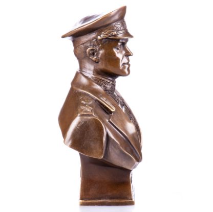 Bronze Figur Militär - Marschall Georgi Konstantinowitsch Schukow Büste 21cm2