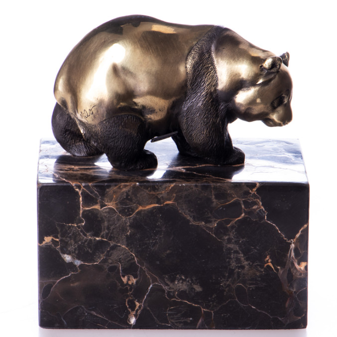 Bronze Figur Tier Bär - Panda 15cm Bronze Figur Tier "Bär - Panda" 15cm