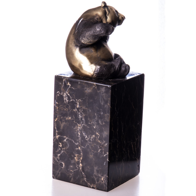 Bronze Figur Tier Bär - Panda 22cm2 Bronze Figur Tier Bär - Panda 22cm2