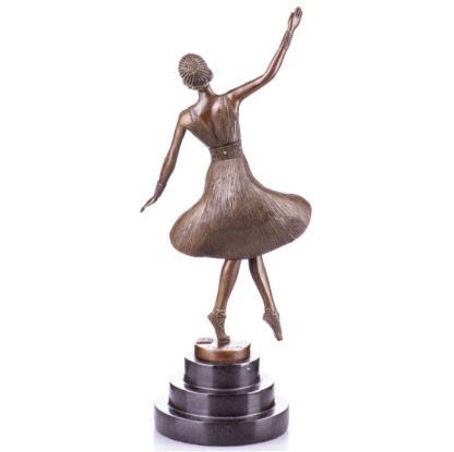 Bronze Figur Tänzerin Russische Ballerina nach D.H.Chiparus 35cm2