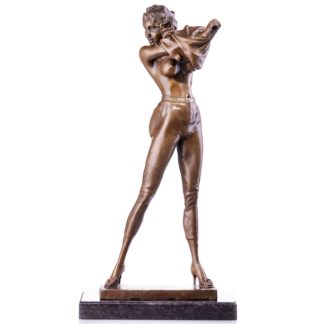 Bronze Figur Weiblicher Akt Frau zieht sich aus 55cm 324x324 - Bronze Figur "Loreley" 32cm