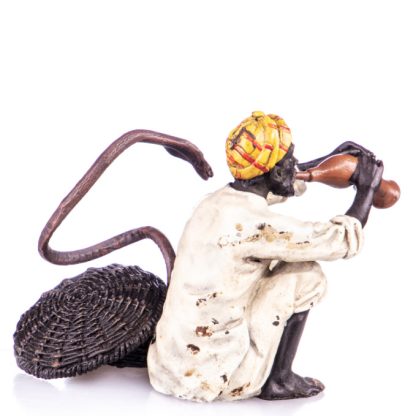 Farbige Bronze Figur Schlangenbeschwörer mit Korb3 416x416 - Farbige Bronzefigur "Schlangenbeschwörer mit Korb"