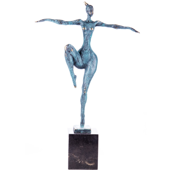 Moderne Bronze Figur Tänzerin 57cm Moderne Bronze Figur Tänzerin 57cm