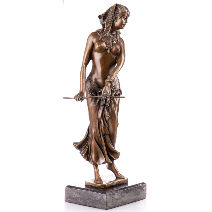 Bronze Figur Art Deco - Cleopatra 34cm Bronze Figur Art Deco - Cleopatra 34cm