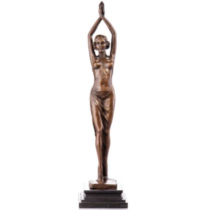 Bronze Figur - Art Deco Tänzerin 49cm