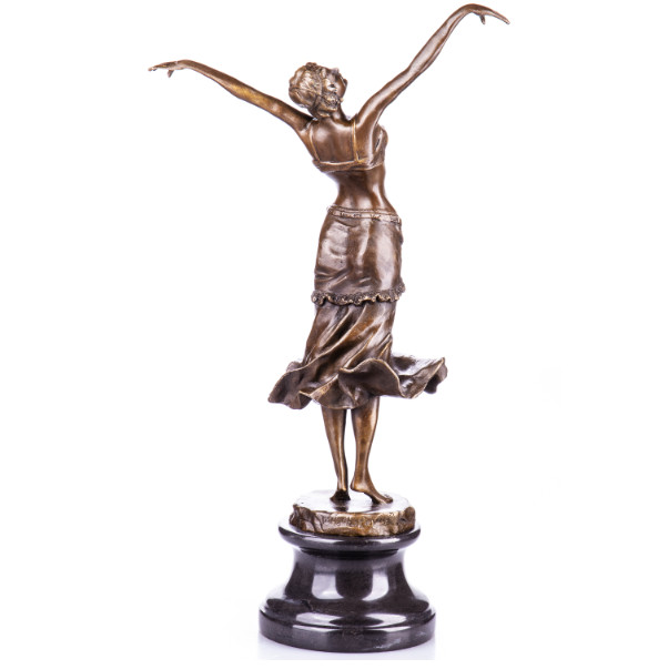 Bronze Figur Art Deco Tänzerin nach D.H.Chiparus 48cm2 Bronze Figur Art Deco Tänzerin nach D.H.Chiparus 48cm2