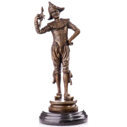 Bronze Figur Harlekin 33x14x14cm