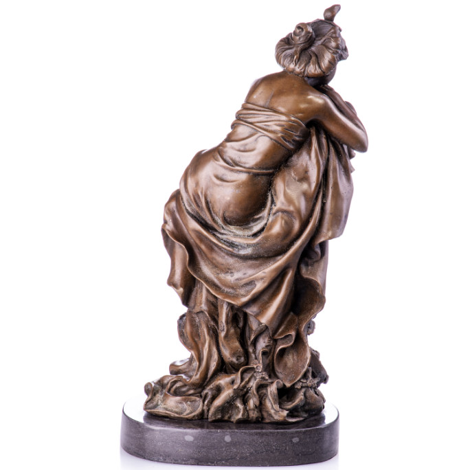 Bronze Figur Jugendstil - Sitzende Frau 35cm3 Bronze Figur "Jugendstil - Sitzende Frau" 35cm – Bild 3