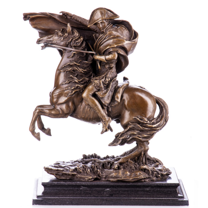 Bronze Figur Kaiser - Napoleon auf Pferd 29cm Bronze Figur Kaiser - "Napoleon auf Pferd" 29cm