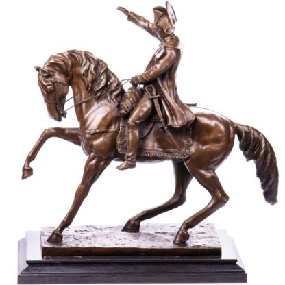 Bronze Figur Kaiser - Napoleon auf Pferd 62cm