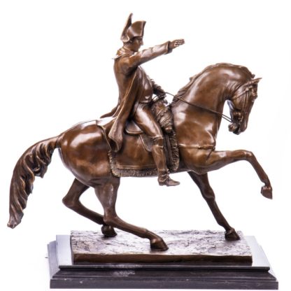 Bronze Figur Kaiser - Napoleon auf Pferd 62cm2