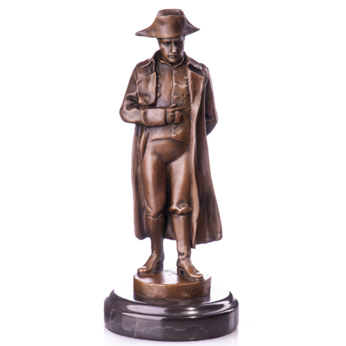Bronze Figur Kaiser - Napoleon stehend 28cm Bronze Figur Kaiser - "Napoleon stehend" 28cm