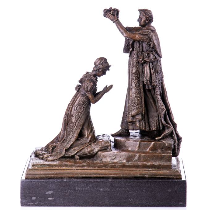 Bronze Figur Kaiserkrönung Napoleon der I. 31cm Bronze Figur Kaiserkrönung Napoleon der I. 31cm