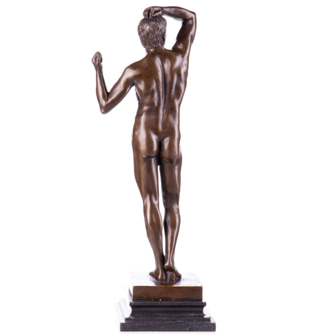 Bronze Figur - Männlicher Akt - Das Eherne Zeitalter nach Rodin 45cm2 Bronze Figur - Männlicher Akt - Das Eherne Zeitalter nach Rodin 45cm2