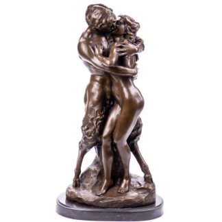 Bronze Figur Nymphe und Faun nach Dalou 57cm 324x324 - Bronzefigur - "Satyr und Nymphe" 30cm