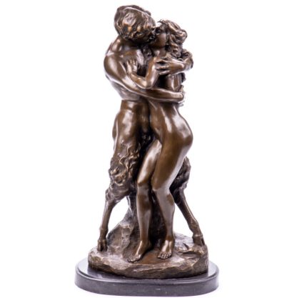 Bronze Figur Nymphe und Faun nach Dalou 57cm 416x417 - Bronze Figur - "Nymphe und Faun" nach Dalou 57cm