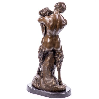 Bronze Figur Nymphe und Faun nach Dalou 57cm3 416x417 - Bronze Figur - "Nymphe und Faun" nach Dalou 57cm
