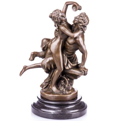 Bronze Figur - Satyr und Nymphe 30cm2