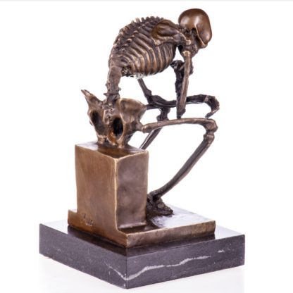 Bronze Figur Skelett der Denker 22cm3 416x416 - Bronze Figur "Skelett - Der Denker" 22cm