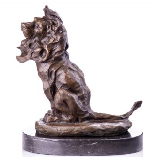 Bronze Figur Tier - Löwe sitzend 38cm