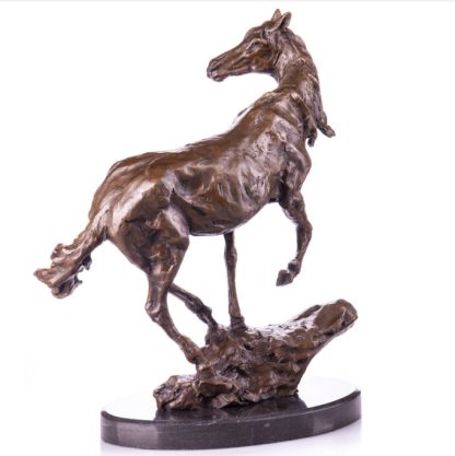 Bronze Figur Tier Pferd stehend 45x38cm3 416x417 - Bronze Figur Tier - "Pferd stehend" 45x38cm