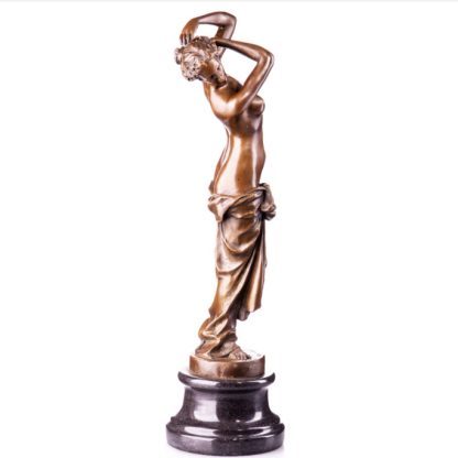 Erotische Bronze Figur - Weiblicher Akt 49cm2