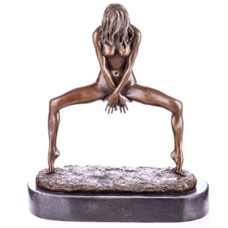 Erotische Bronzefigur Weiblicher Akt 26cm
