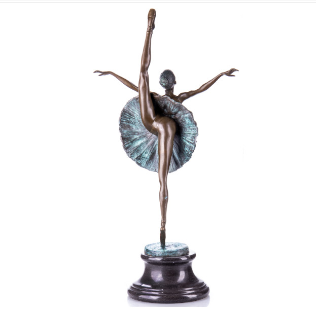 Farbige Bronze Figur Ballerina 68cm2 Farbige Bronze Figur Ballerina 68cm2