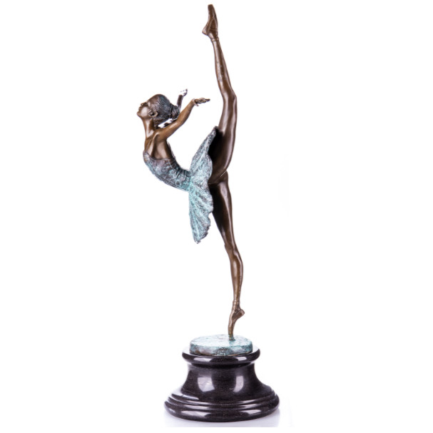 Farbige Bronze Figur Ballerina 68cm3 Farbige Bronzefigur "Ballerina" 68cm – Bild 3