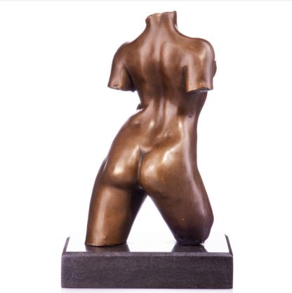 Moderne Bronzefigur - "Nackter Weiblicher Torso" 31cm – Bild 3