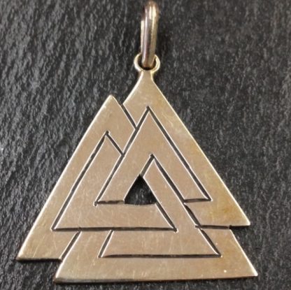 Anhänger Wotansknoten (Valknut) aus 925 Silber