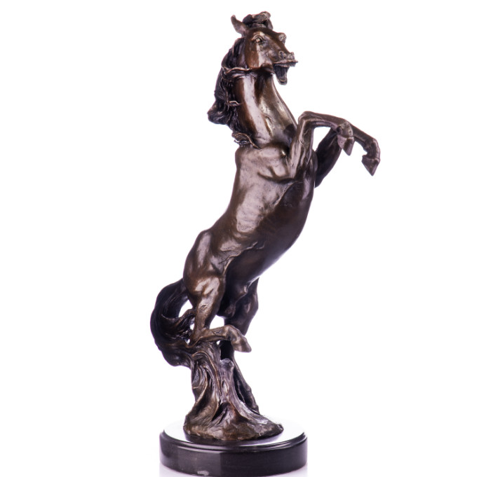 Bronze Figur Tier - Pferd steigend 46cm Bronze Figur Tier - "Pferd steigend" 46cm