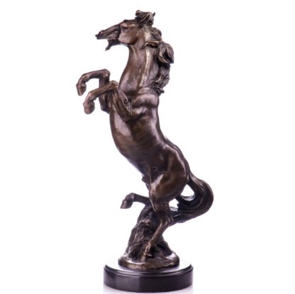 Bronze Figur Tier - Pferd steigend 46cm2