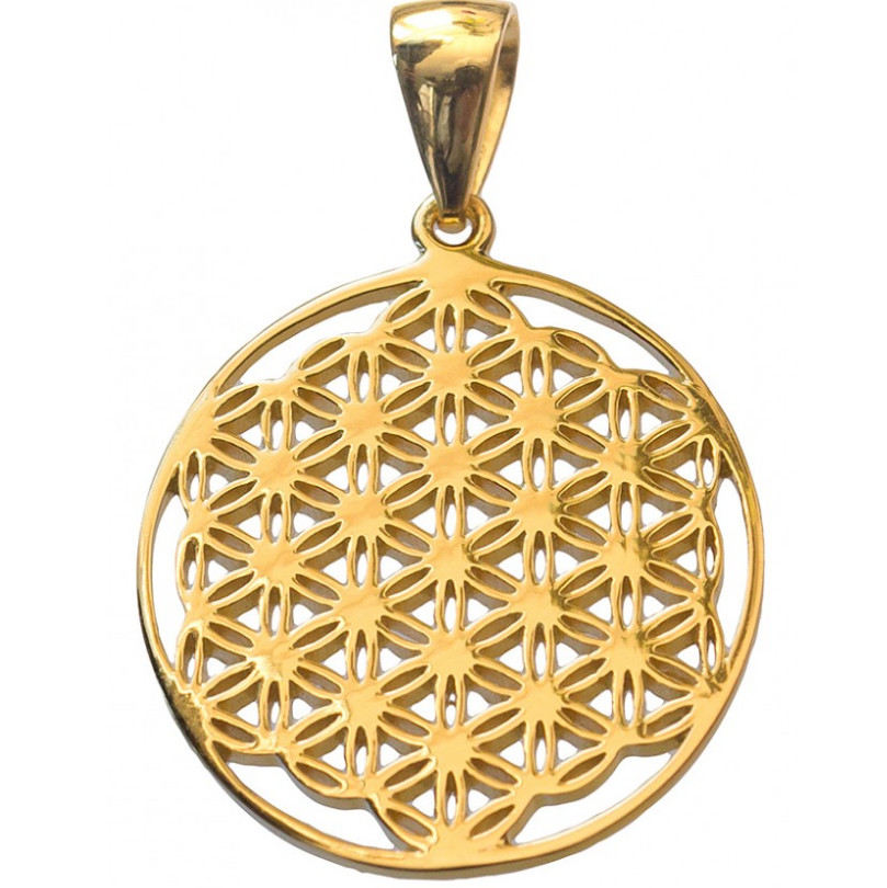 Anhänger Blume des Lebens vergoldet (3) aus 925 Silber Anhänger Blume des Lebens vergoldet (3) aus 925 Silber