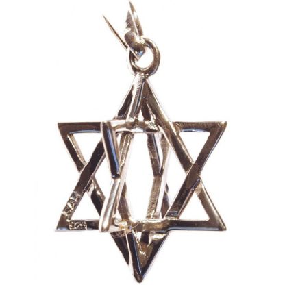 Anhänger Merkaba 3D aus 925 Silber