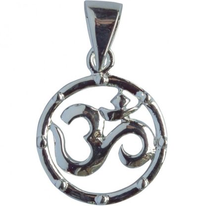 Anhänger Om Circle aus 925 Silber