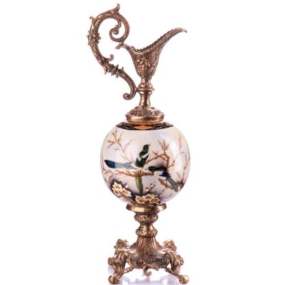 Jugendstil Karaffe Vögel 38x14x13cm
