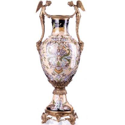 Prunkvase mit Engeln 55x23x16cm