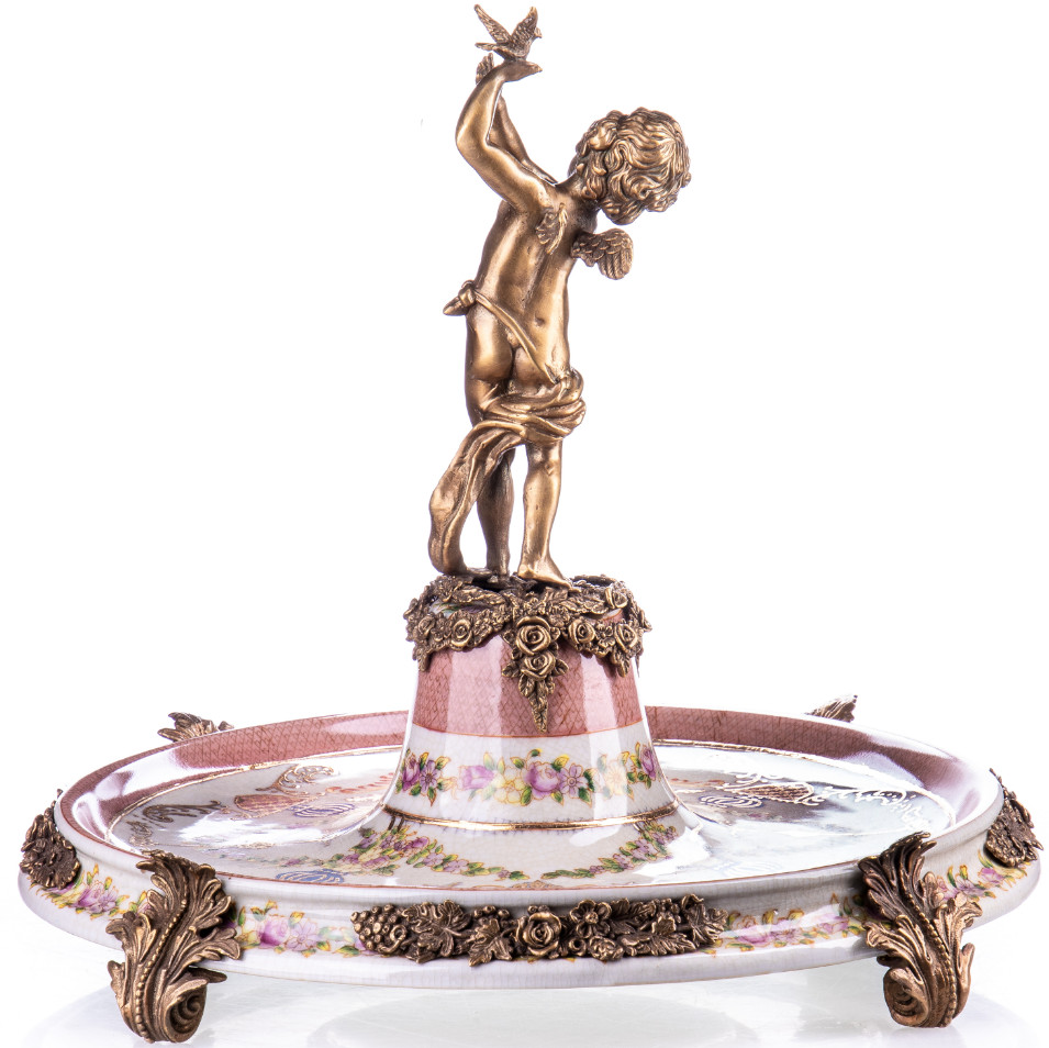 Tafelaufsatz Schale mit Engel 34x38x38cm2 Tafelaufsatz Schale mit Engel 34x38x38cm2