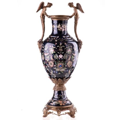 Prunkvase "Engel und Widder" 55x23x16cm